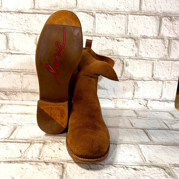 ED by Ellen DeGeneres Brown Zayden Suede Leather Boots W 8.5 US / 38.5 EU - Picture 6 of 14